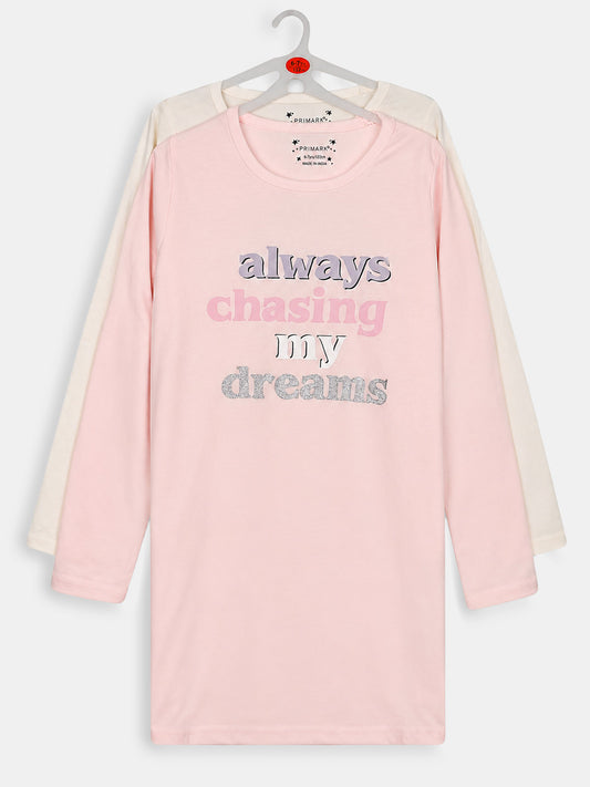 Girls 2 pack Short Nighty