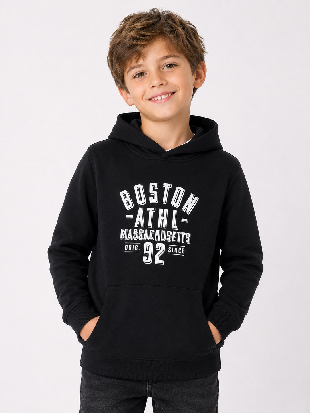 Boys Hooded Pullover Sweatshirt