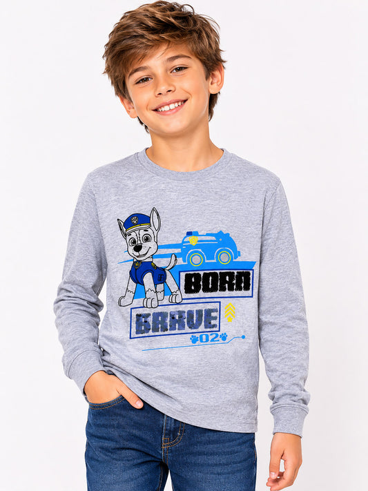 Boys Long Sleeve Sequined T Shirt