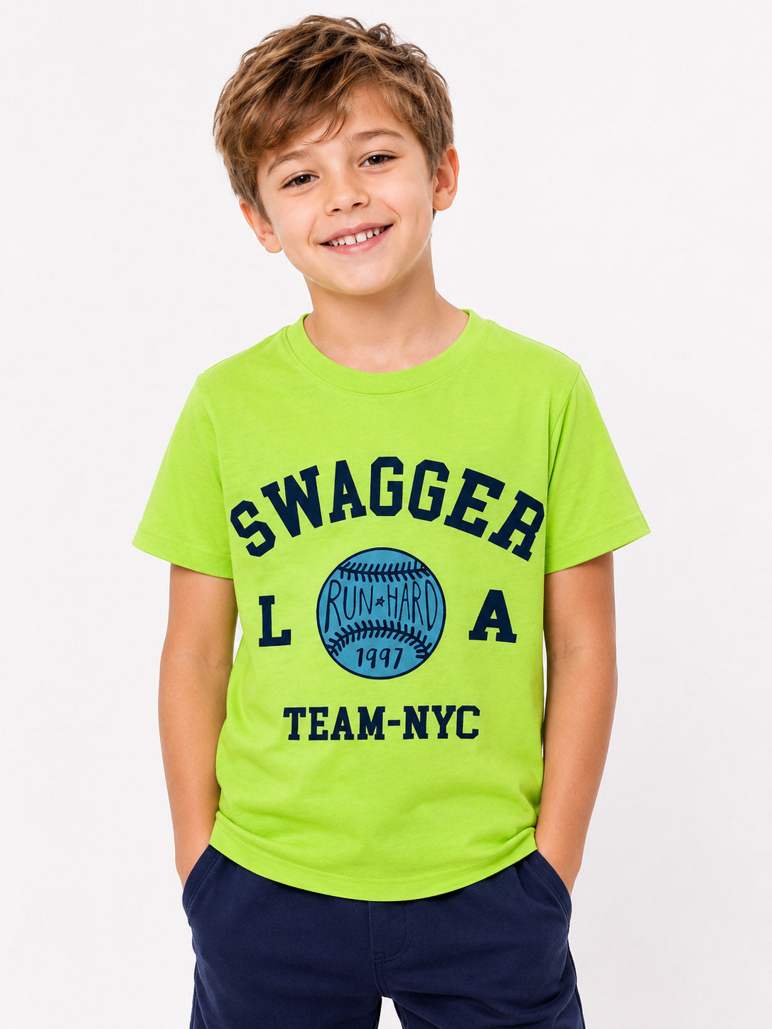 Boys Neon Green T Shirt