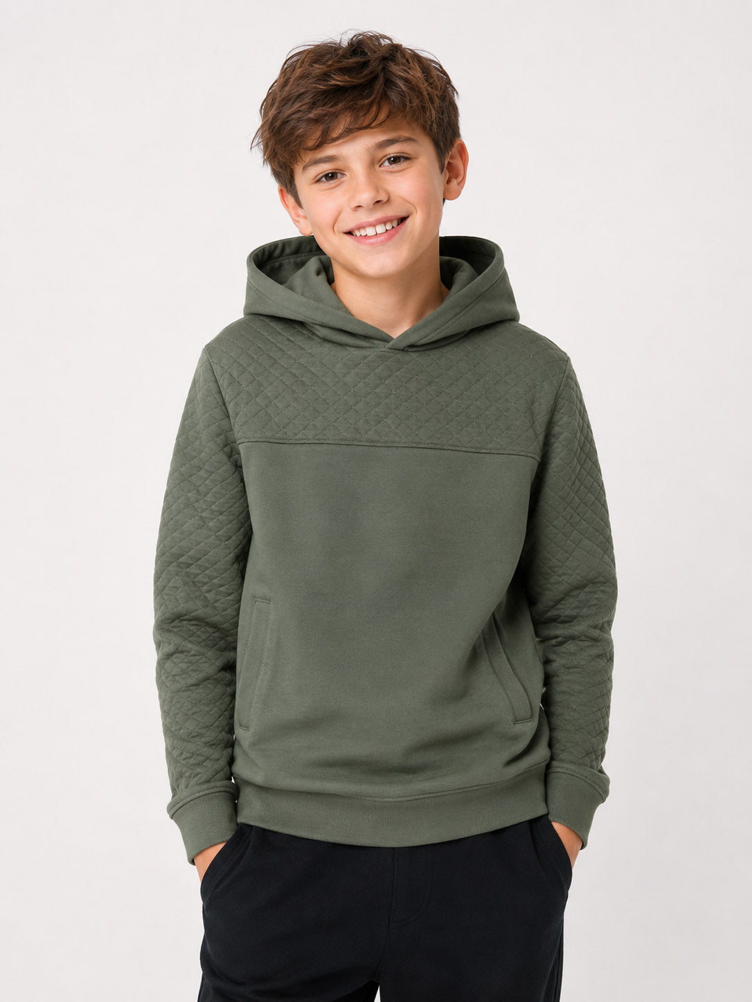 Boys Hooded Pullover Sweatshirt