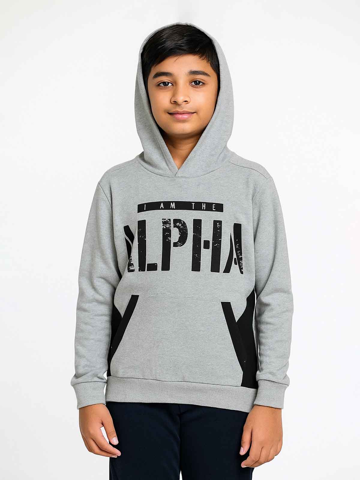Boys Hooded Pullover Sweatshirt