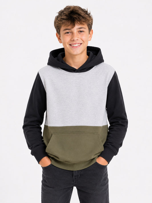 Boys Hooded Pullover Sweatshirt
