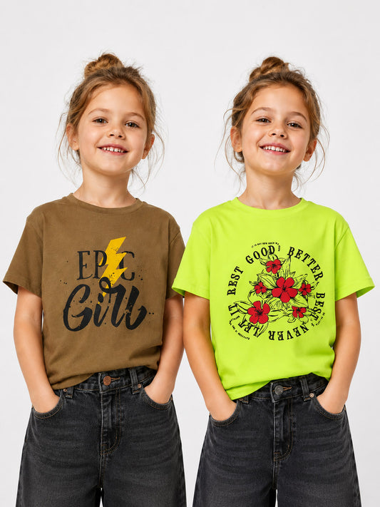 Girls Printed T Shirts