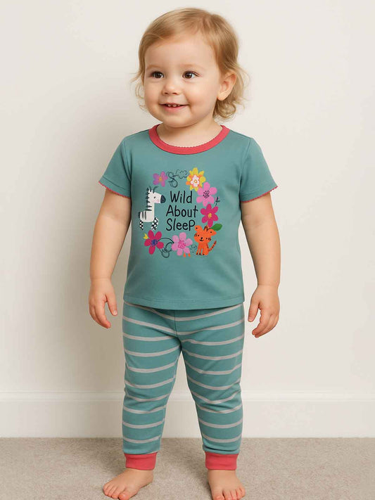 Baby Girls Pyjama Set Mint Green
