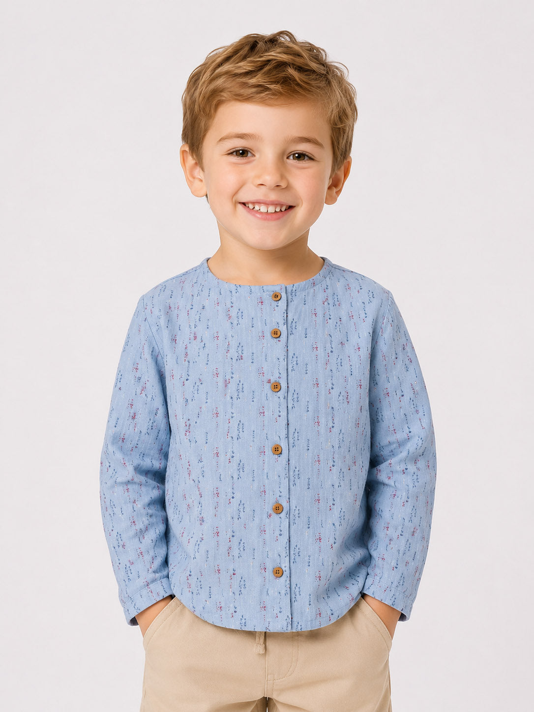 Boys Woven Kurta Shirt