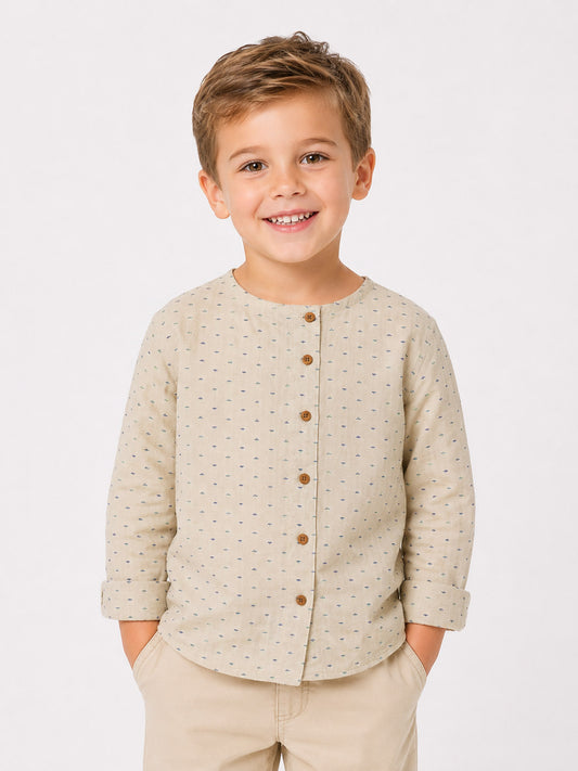 Boys Woven Long Sleeve Shirt