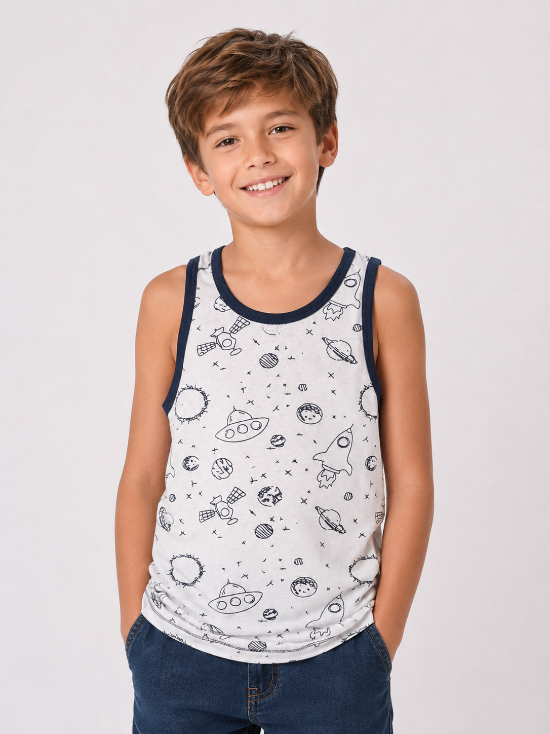 Boys Sleeveless T Shirts