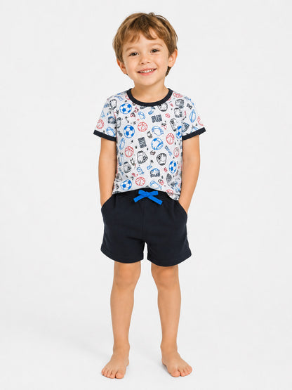 Boys 2 pcs Set (T Shirt + Shorts)
