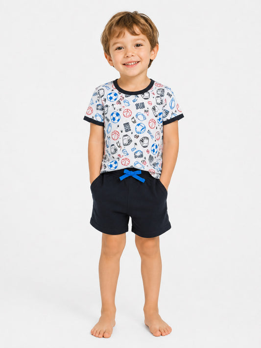 Boys 2 pcs Set (T Shirt + Shorts)