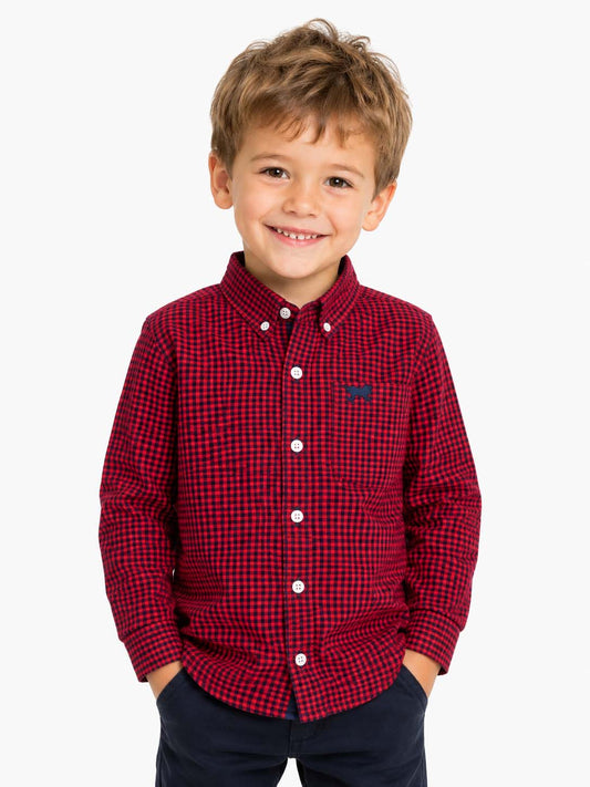 Boys Flannel Woven Shirt