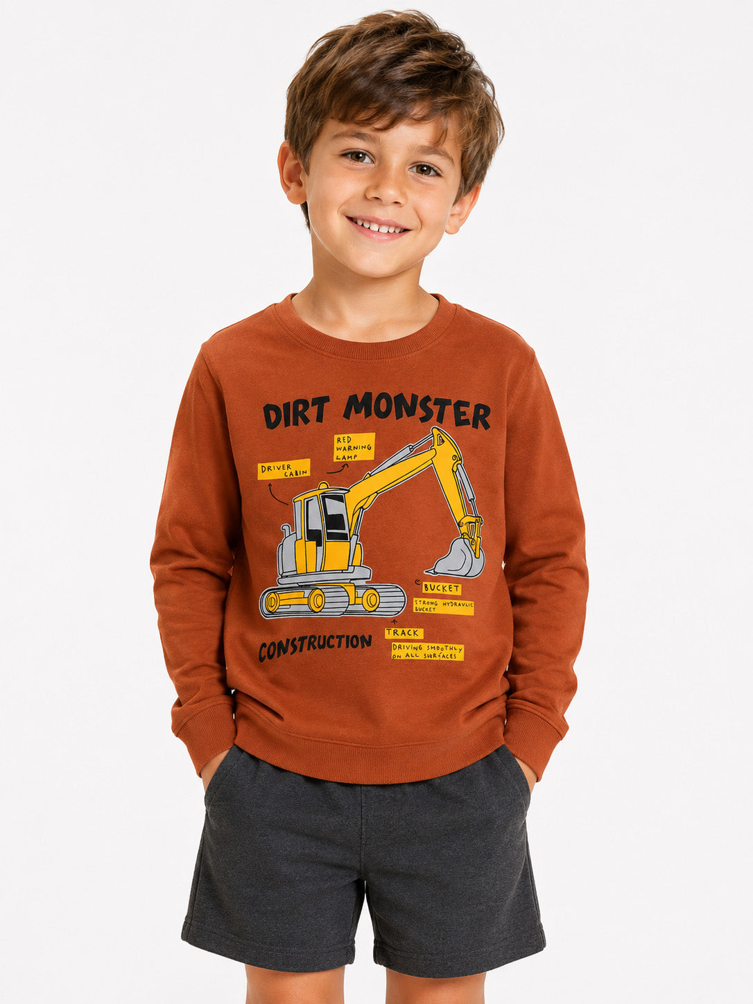 Boys French Terry Pullover Sweatshirt