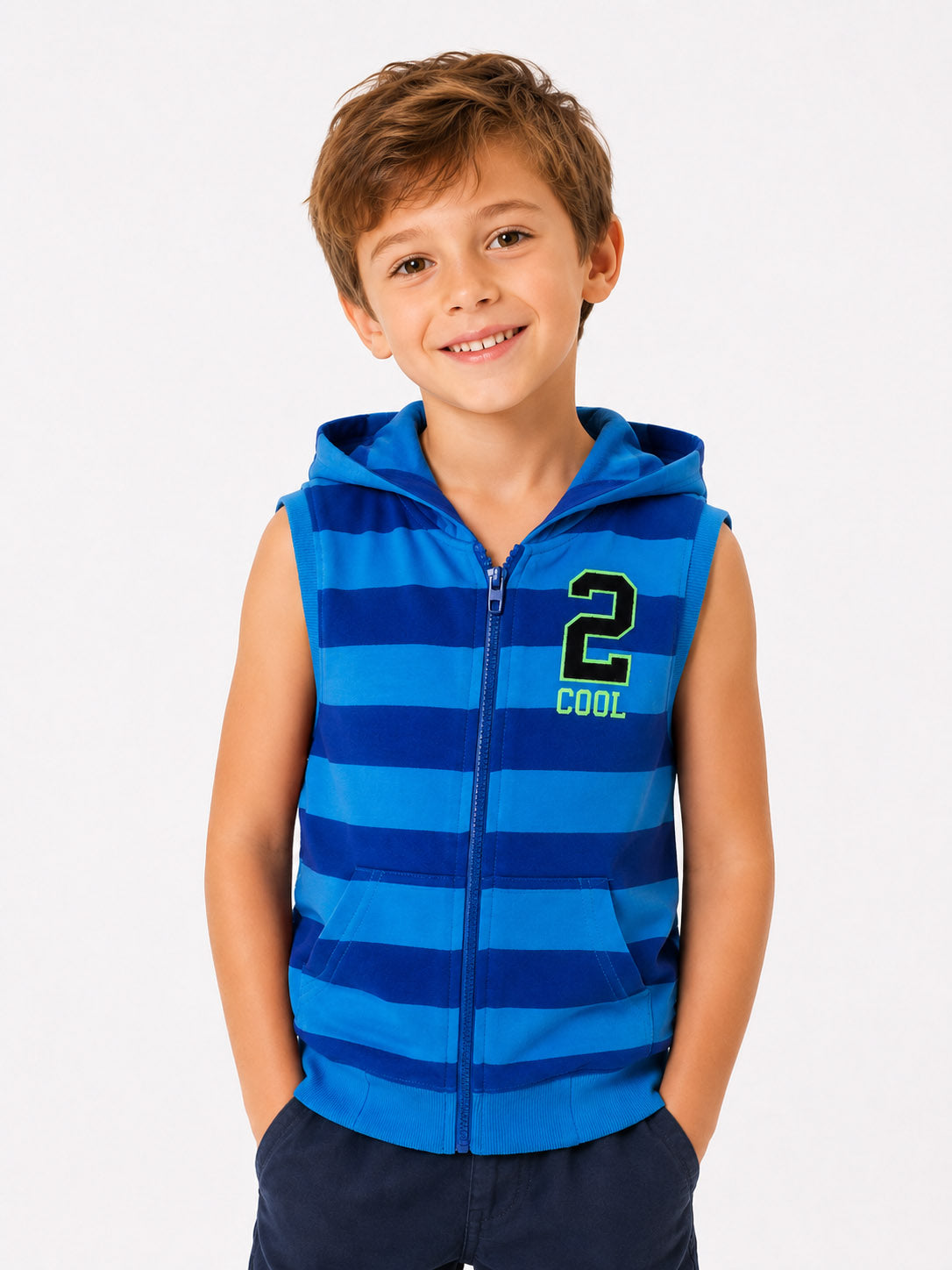 Boys French Terry Full Zipper Sweatshirt