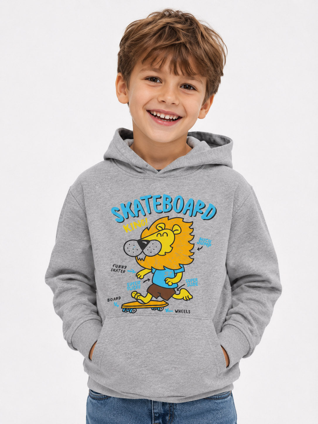 Boys Hooded Pullover Sweatshirt