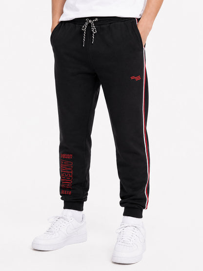 Boys Fleece Black Jogger
