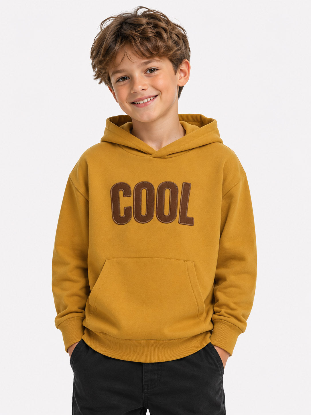 Boys Hooded Pullover Fleece Sweatshirt