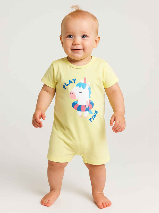 Baby Girls Printed Playsuits