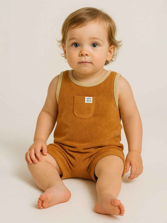 Baby Sleeveless Terry Playsuit