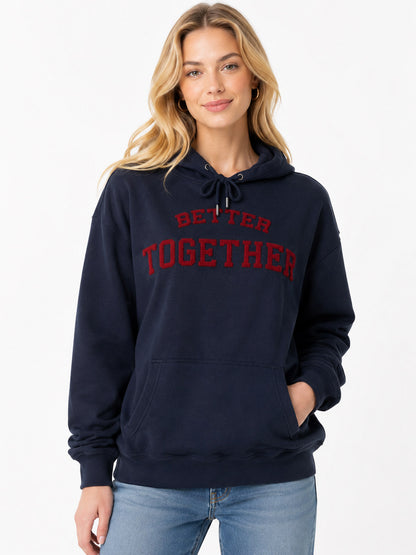 Ladies Hooded Pullover Sweatshirt