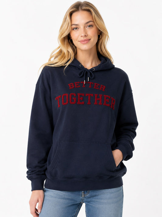 Ladies Hooded Pullover Sweatshirt