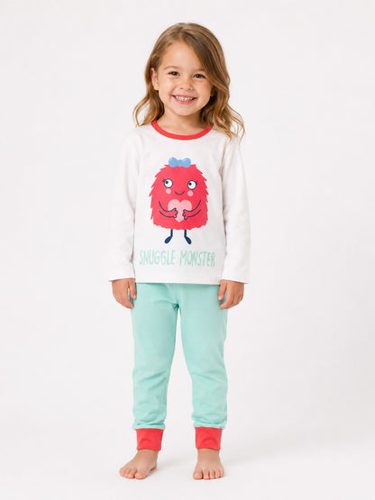 Girls Printed Pyjama Set