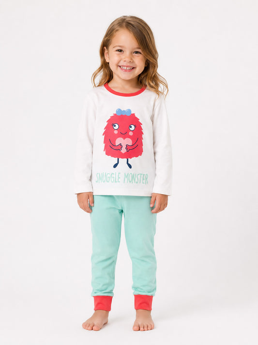 Girls Printed Pyjama Set