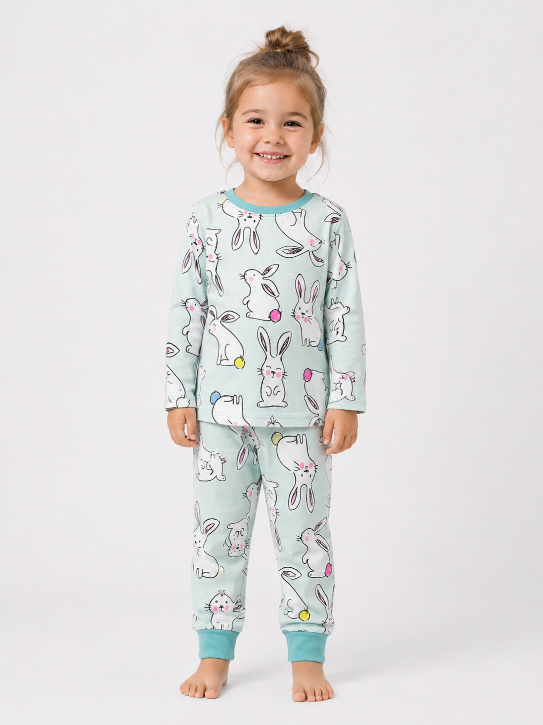 Girls Printed Pyjama Set