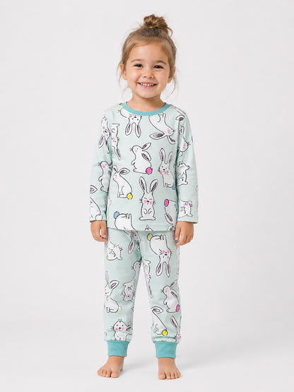Girls Printed Pyjama Set