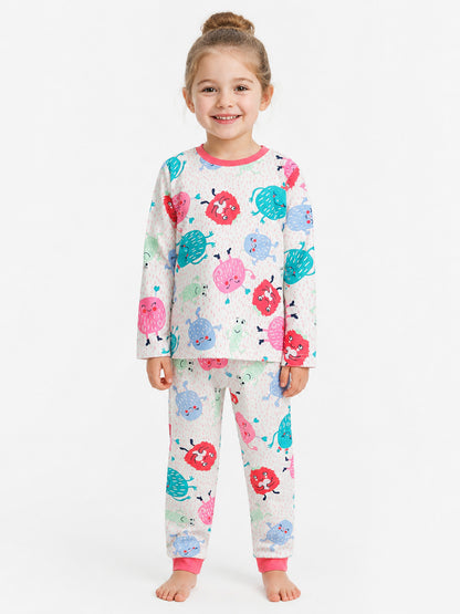 Girls Printed Pyjama Set