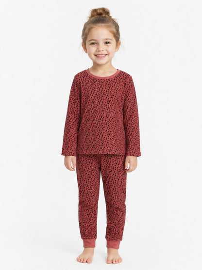 Girls Printed Pyjama Set