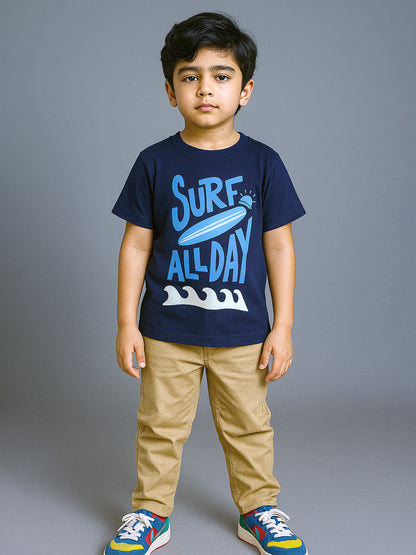 Boys Surf Printed T-Shirt