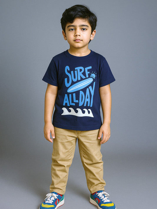 Boys Surf Printed T-Shirt