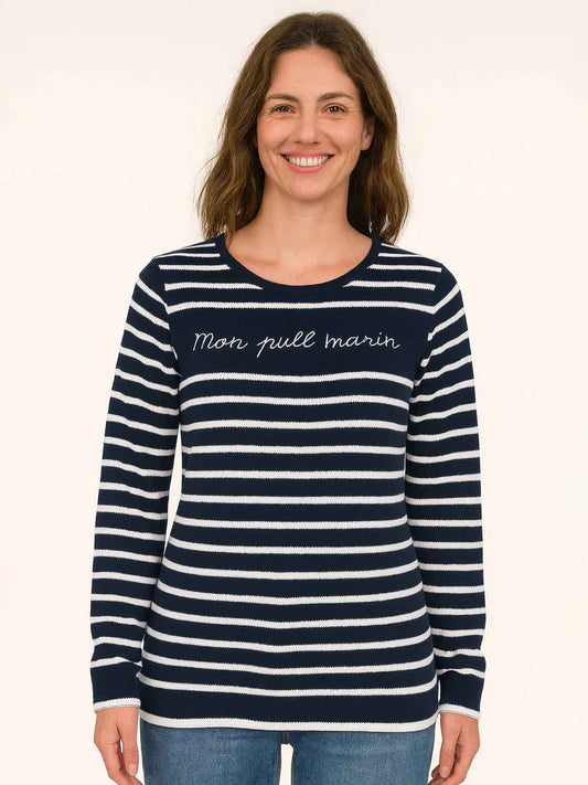 Ladies Striped Sweater