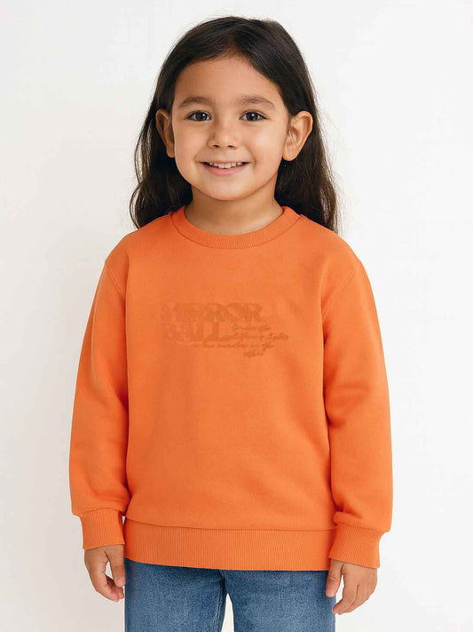 Girls French Terry Pullover Sweatshirt