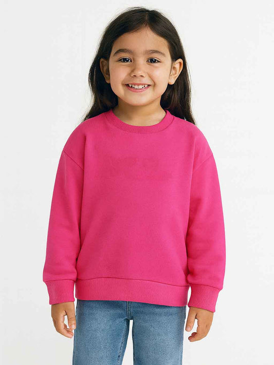 Girls Brushed Pullover Sweatshirt