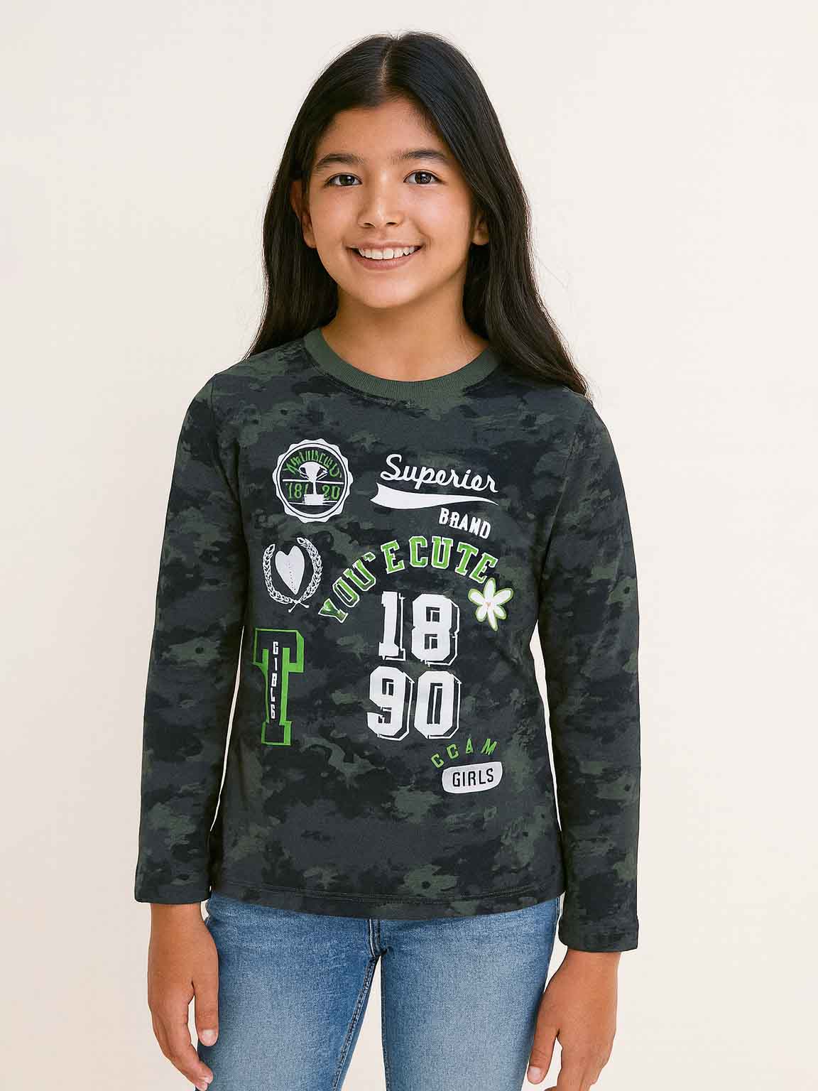 Girls Long Sleeve T Shirt