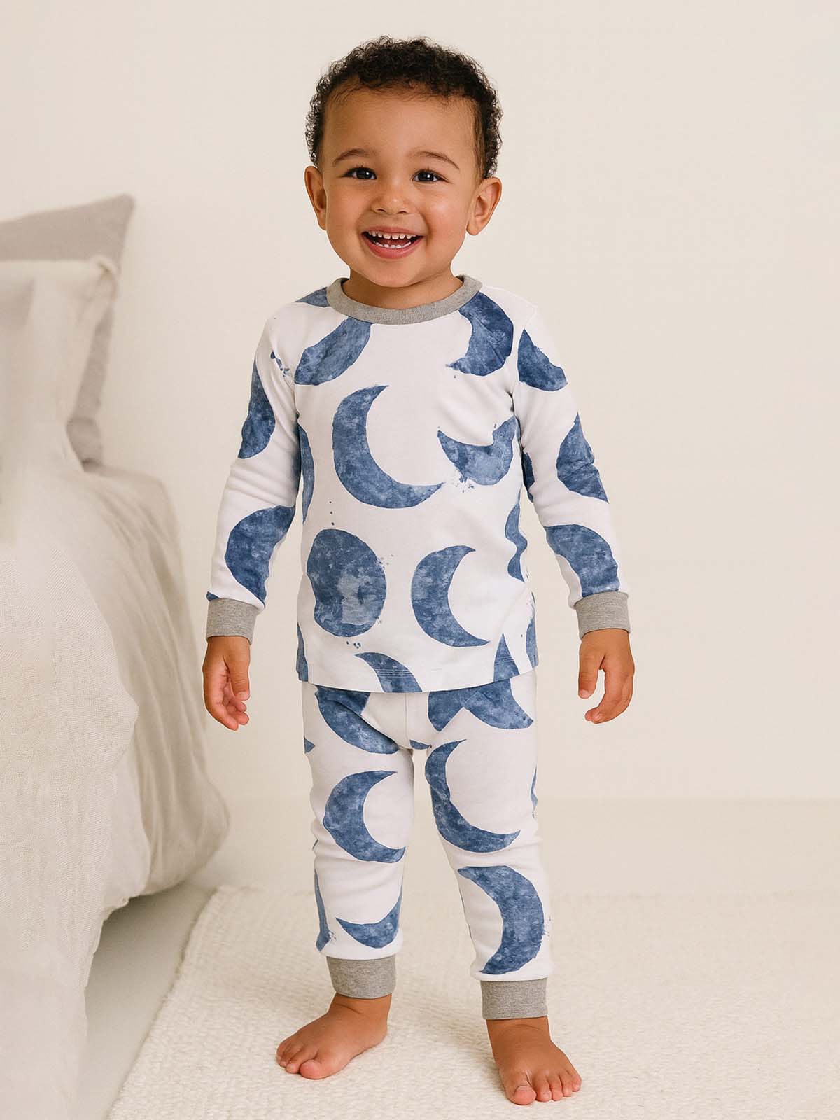 Baby Boys Printed Pyjama Set White AOP