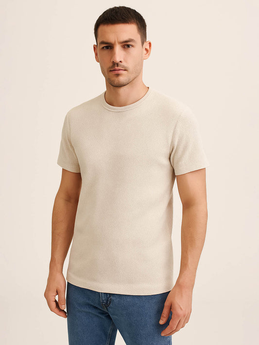 Mens Textured  T-Shirt