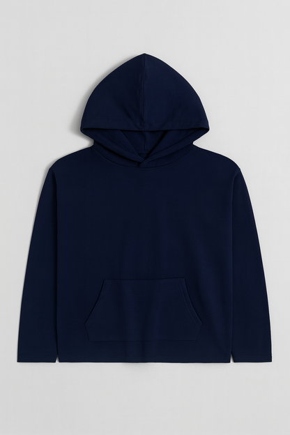 Mens Dry Fit Pullover Navy Hoodie