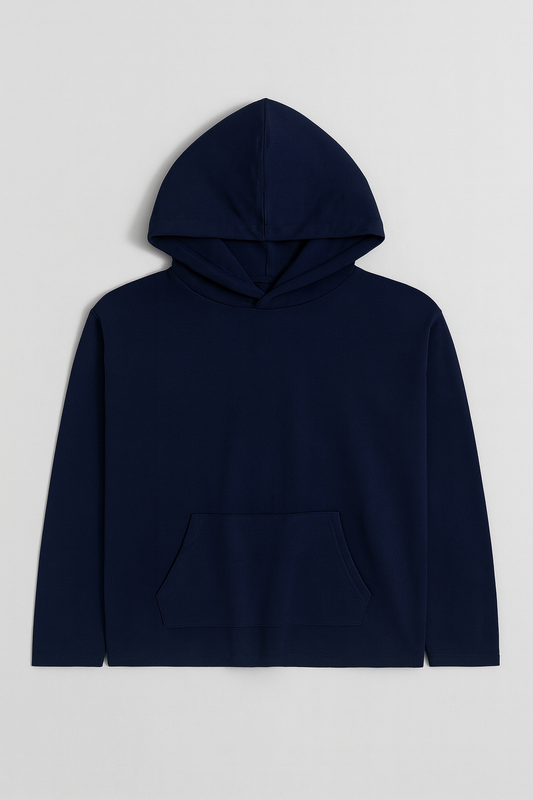Mens Dry Fit Pullover Navy Hoodie