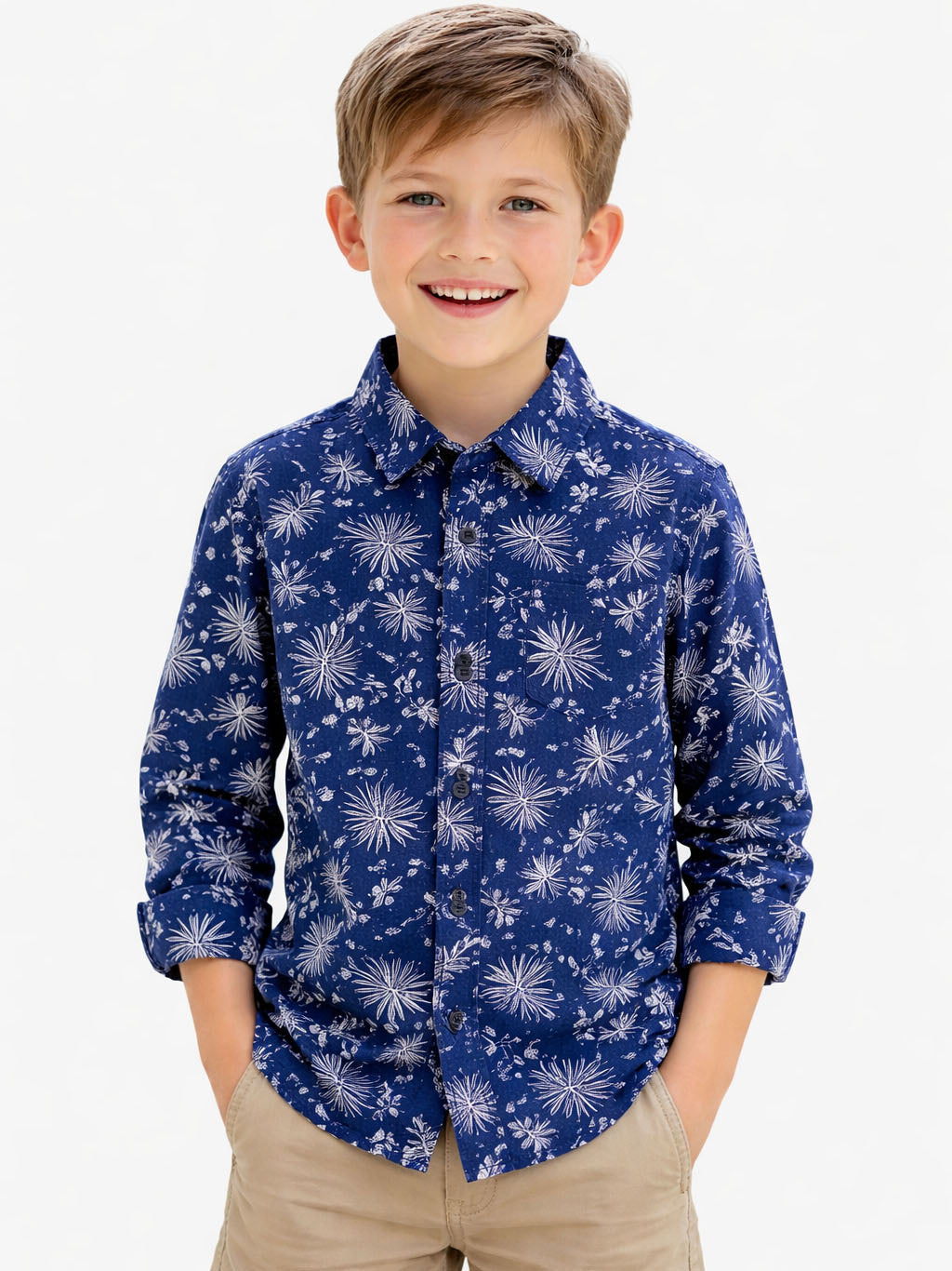 Boys Printed Woven Shirt