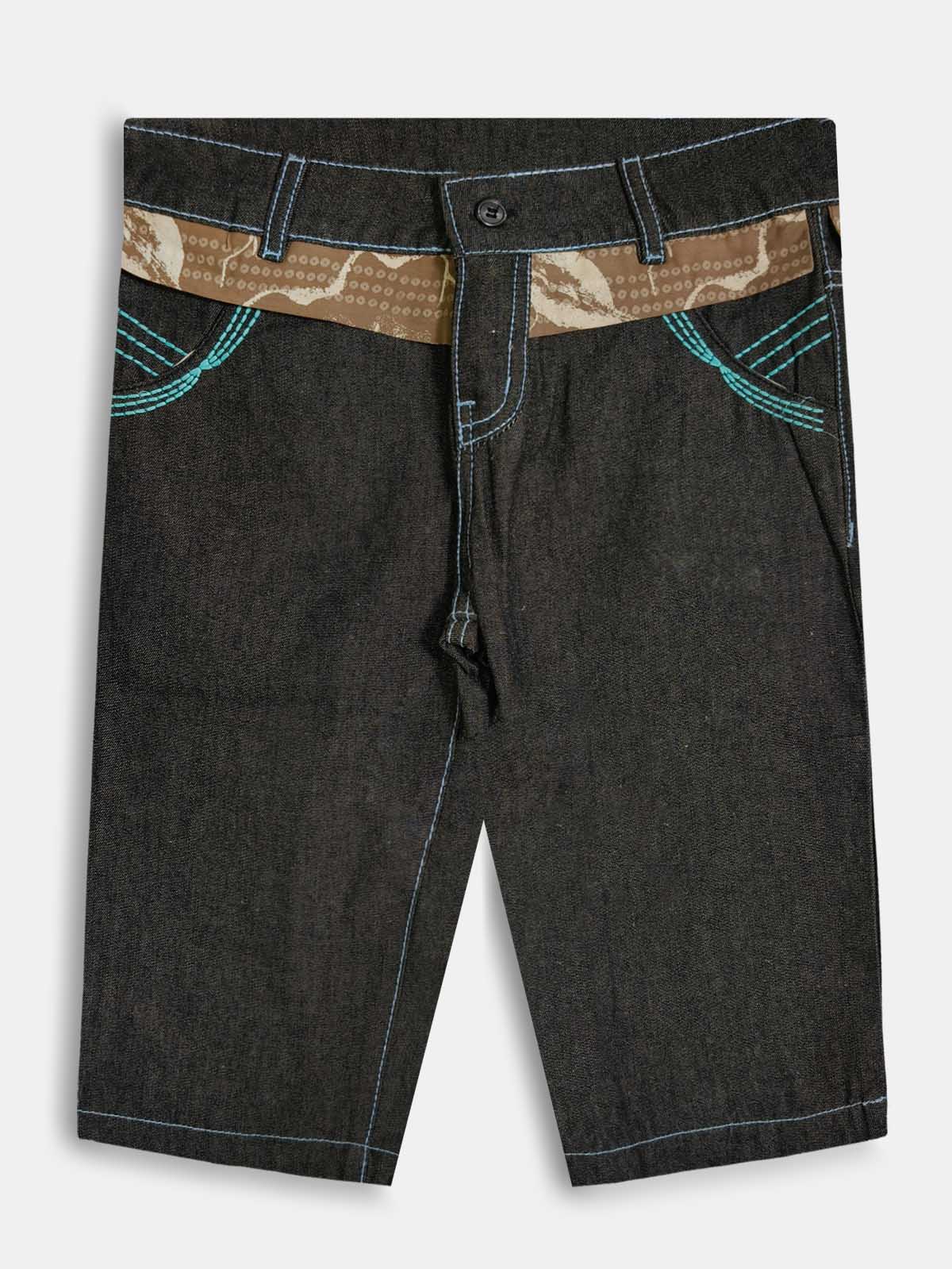 Girls Denim Woven Long Shorts