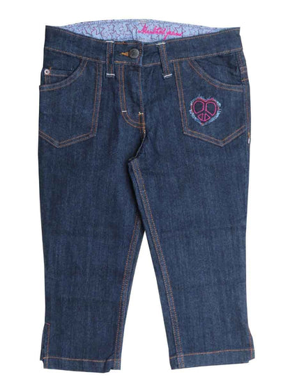 Girls Woven Capri Jeans