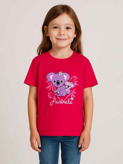 Girls T Shirt Fuchsia