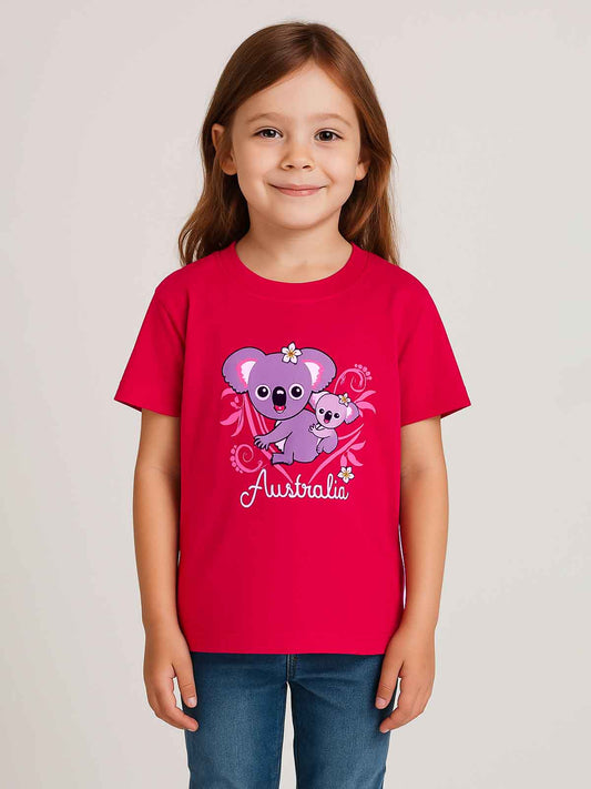 Girls T Shirt Fuchsia