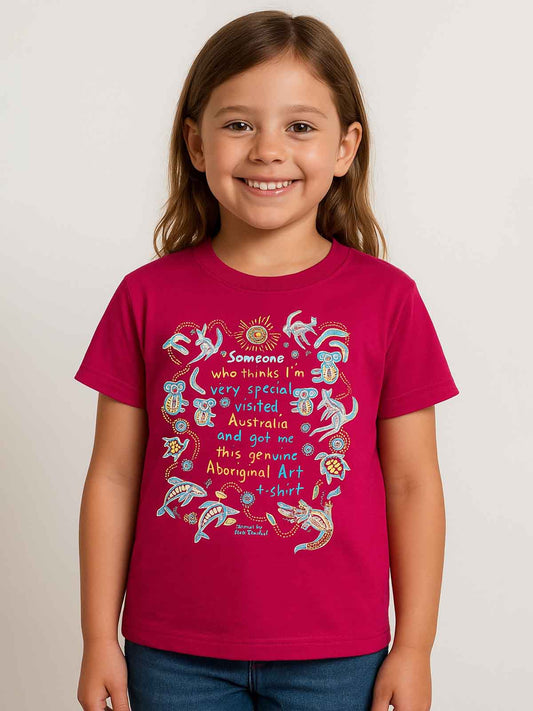 Girls T Shirt Fuchsia
