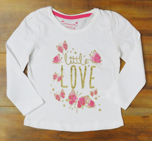 Girls Long sleeve Glitter Printed T Shirt