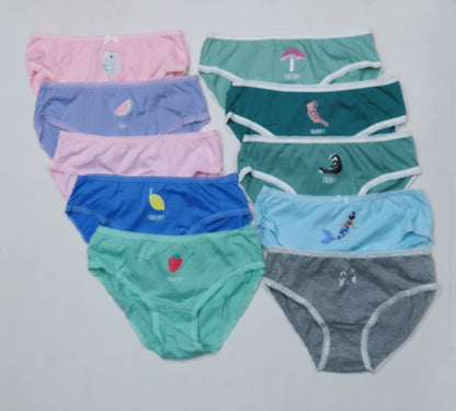 Girls Briefs 10 pc pack