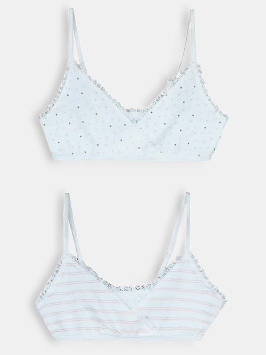 Girls Stretch Printed Trainer Bras