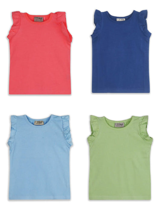 Baby Girls Cap Sleeve Tops